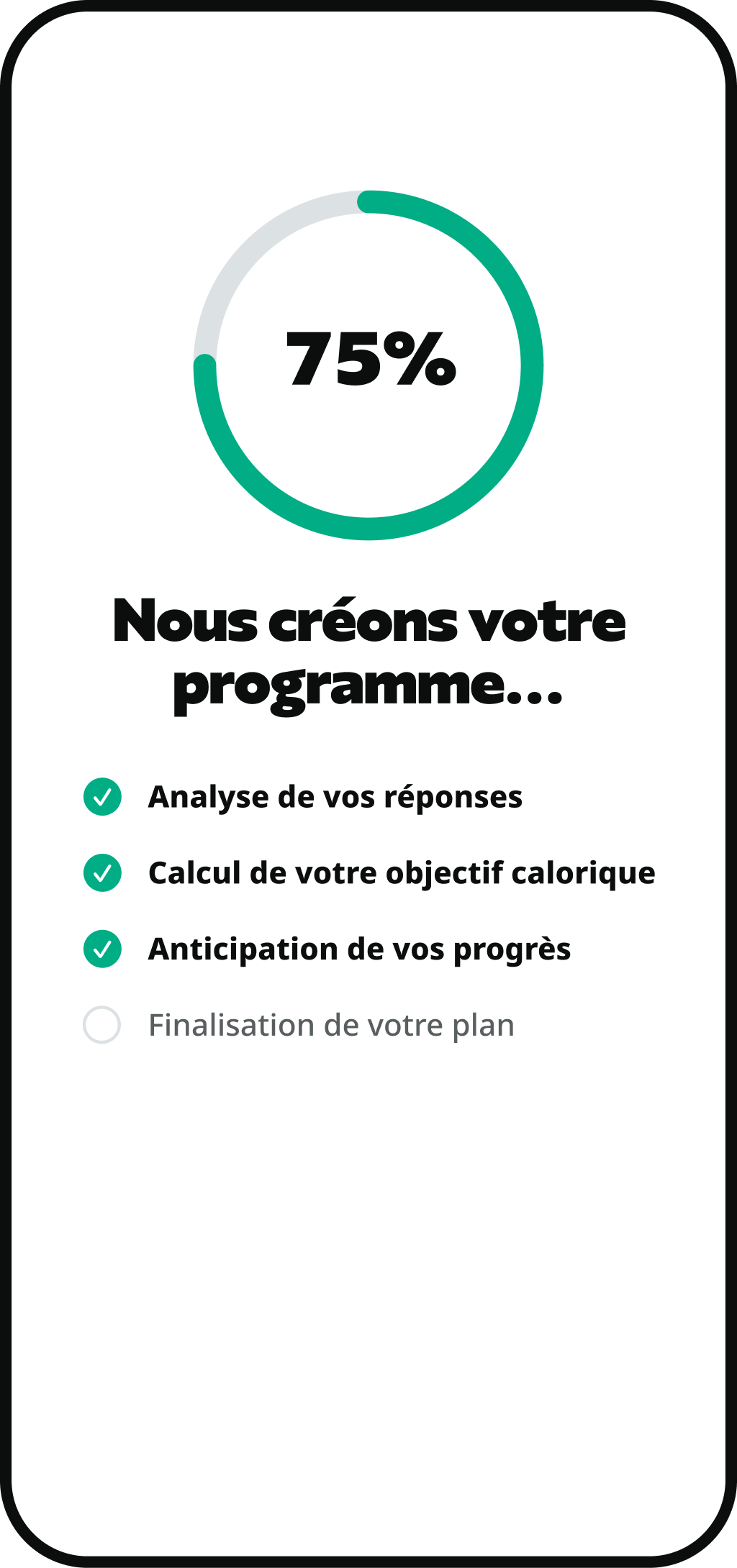 Aperçu du planning hebdomadaire de Yoki